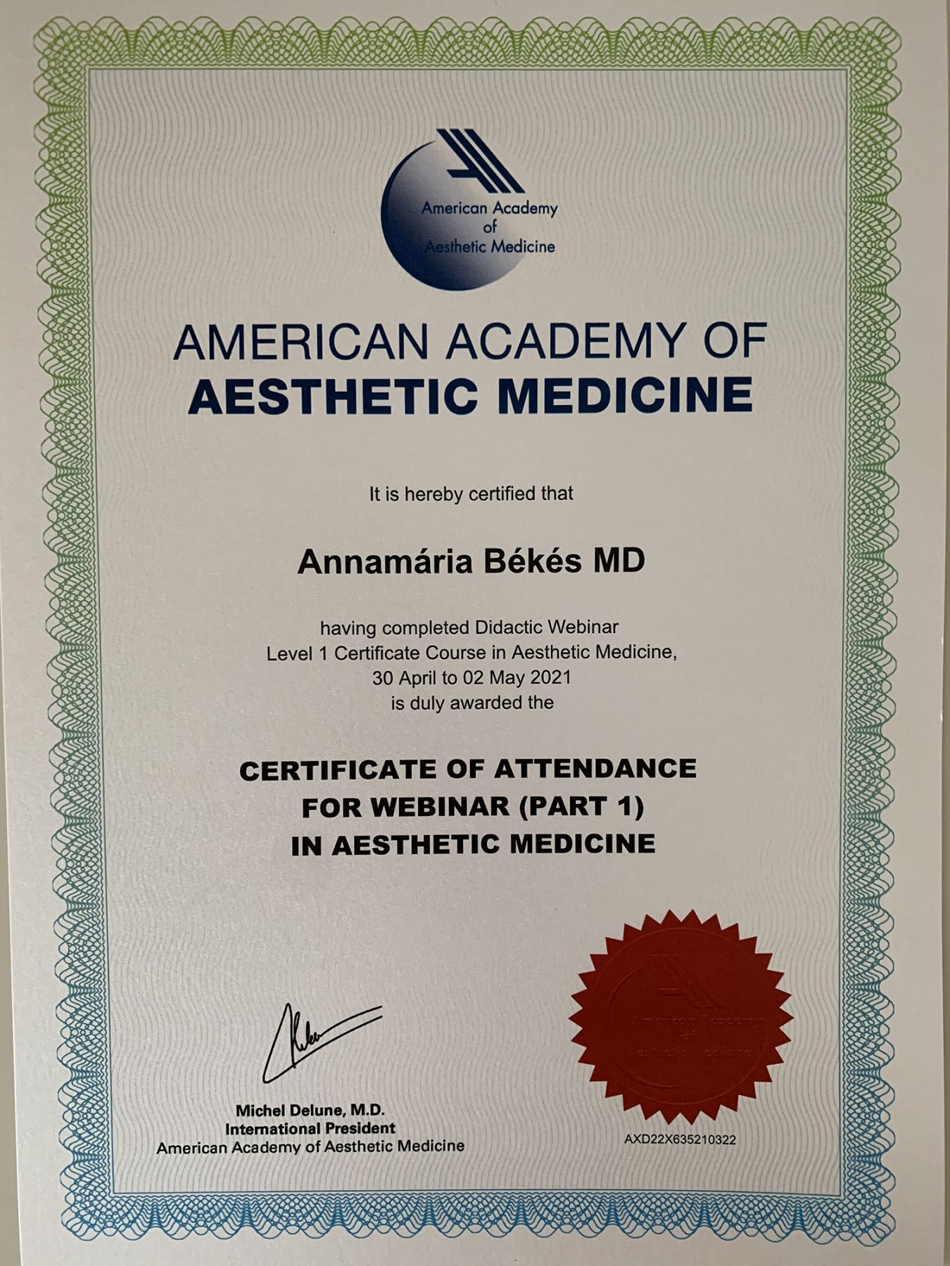 american academy of aesthetic medicine