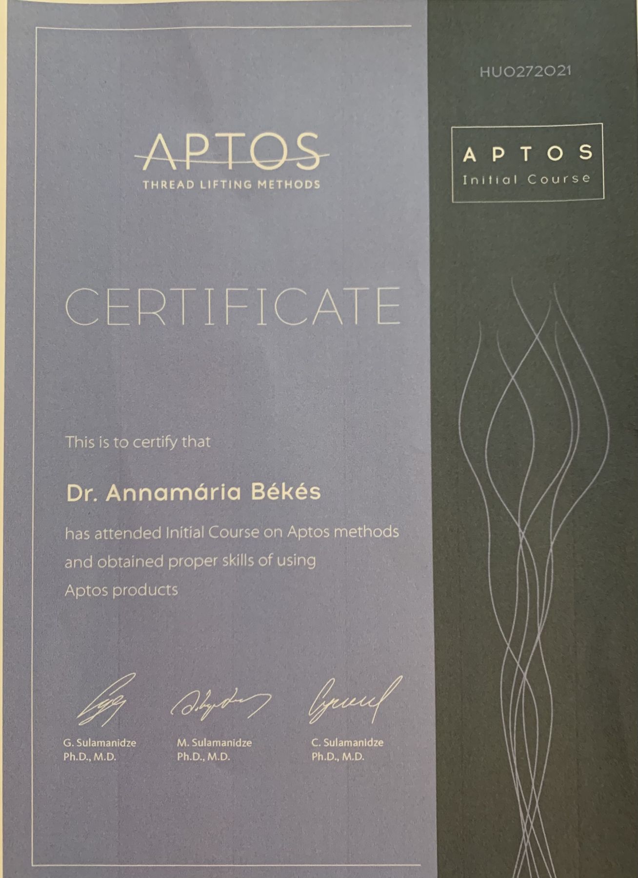 aptos certi